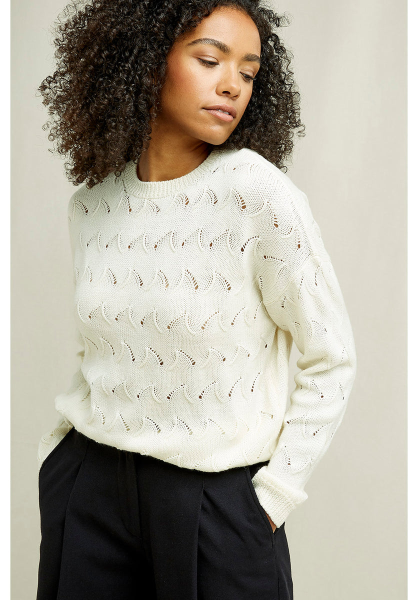 Lace on sale knit jumper