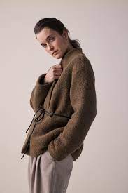 Amente Wool Tie Waist Jacket