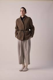Amente Wool Tie Waist Jacket