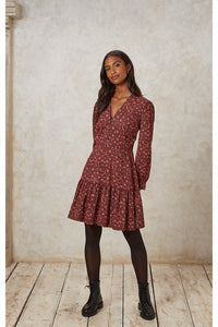 People Tree Glendale V Neck Dress